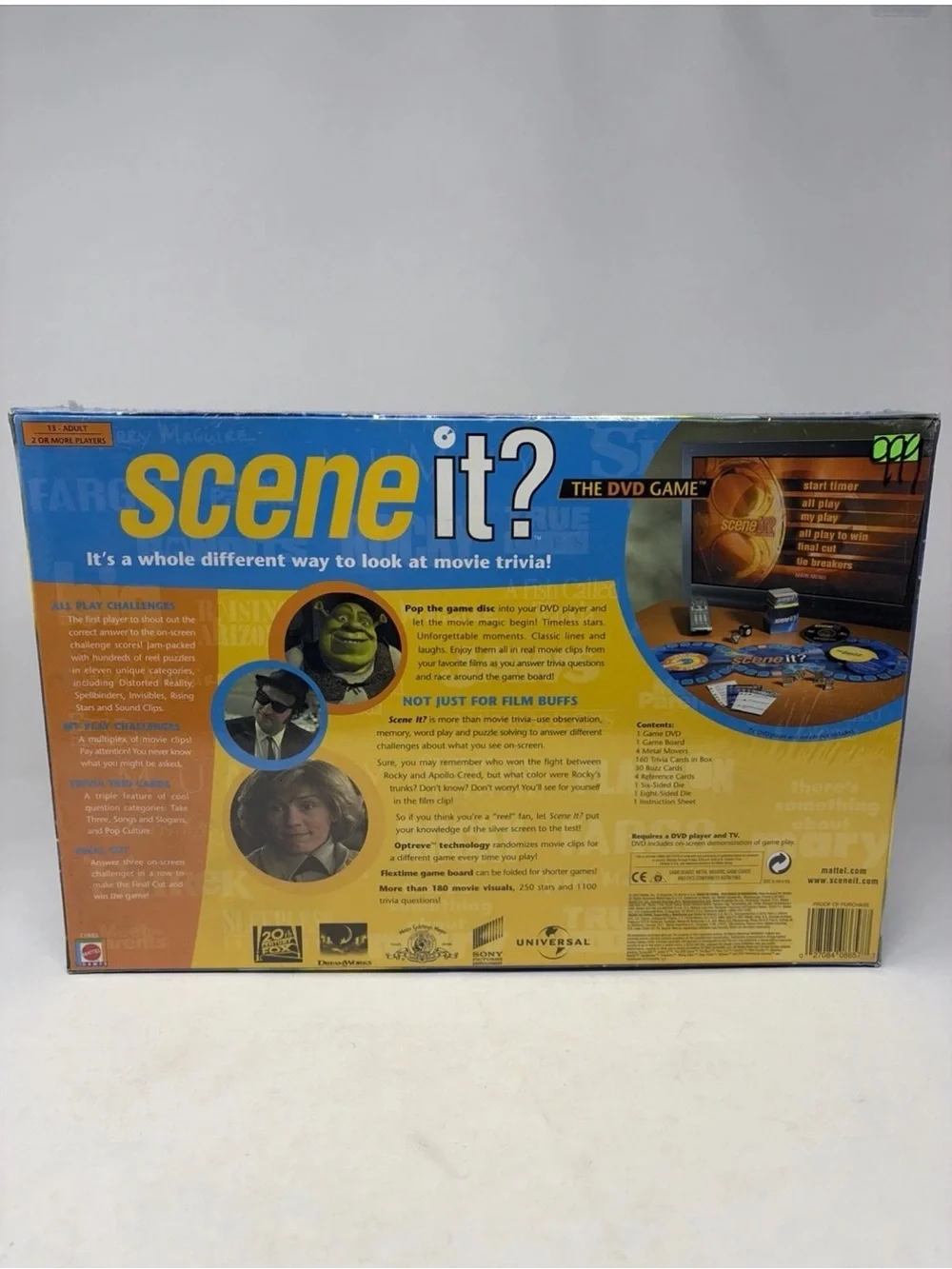 Scene It? The DVD Game 2003 Family Movie Trivia Board Game New Sealed